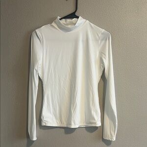 Chic White Long Sleeve Women's Top